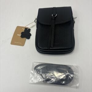 befen Genuine Leather Crossbody Cell Phone Purse for Women, Women's Black - NEW